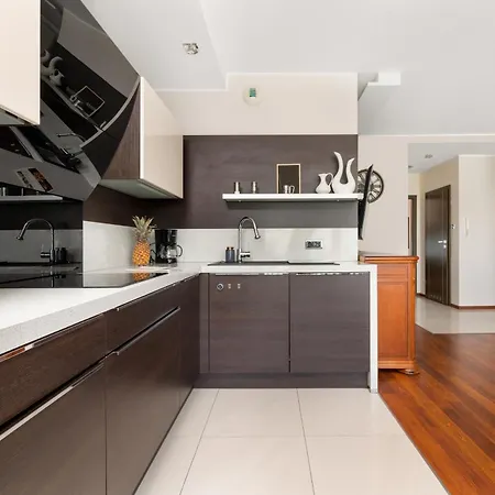 Przytulny Apartament W Gdansku Z Dwiema Sypialniami, Klimatyzacja I Biurkiem By Renters Appartamento