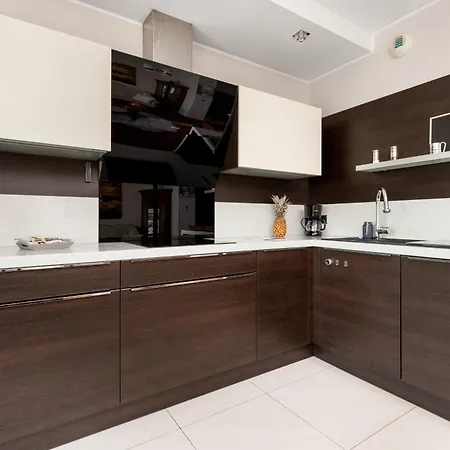 Przytulny Apartament W Gdansku Z Dwiema Sypialniami, Klimatyzacja I Biurkiem By Renters Danzica